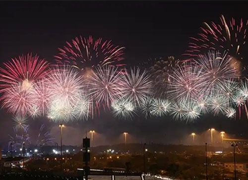 蕲春县焰火晚会